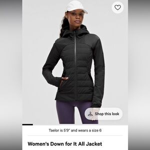 Womens down for it all jacket